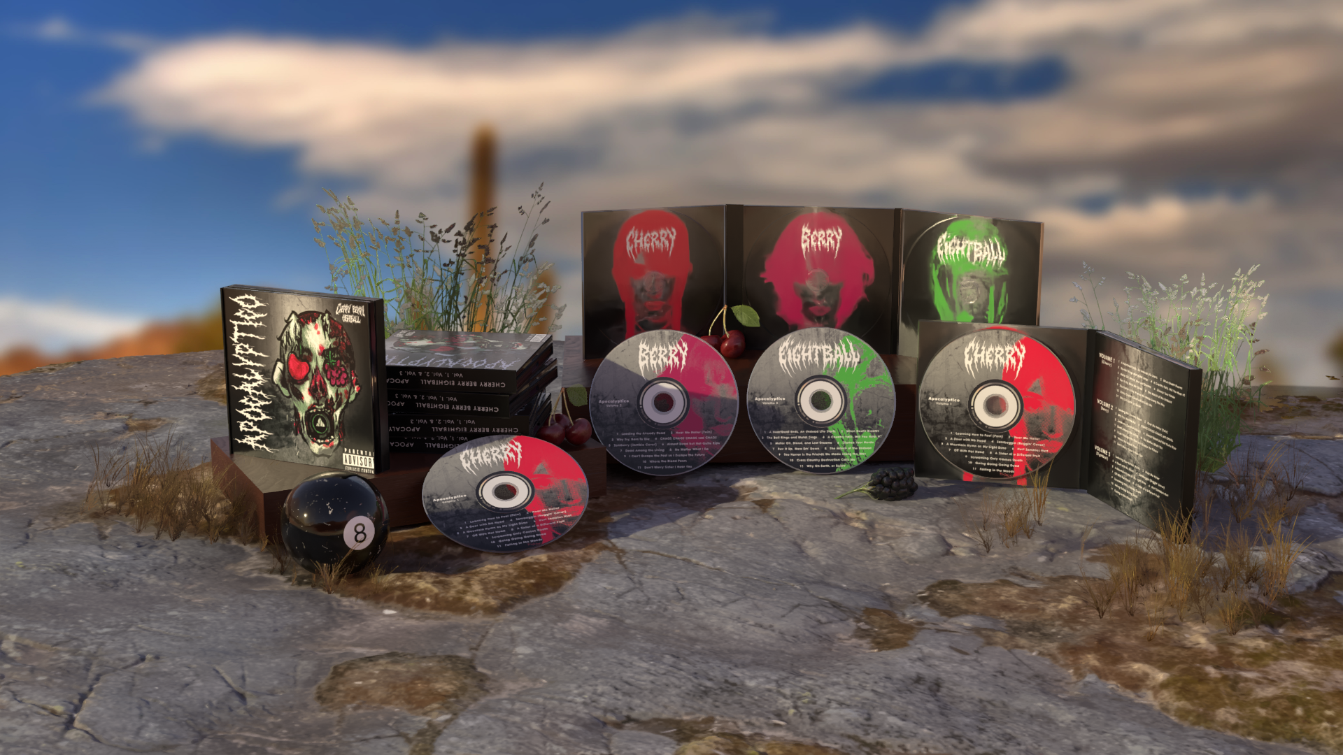 Cherry Berry Eightball CD Case Cherry Berry Eightball CD Case